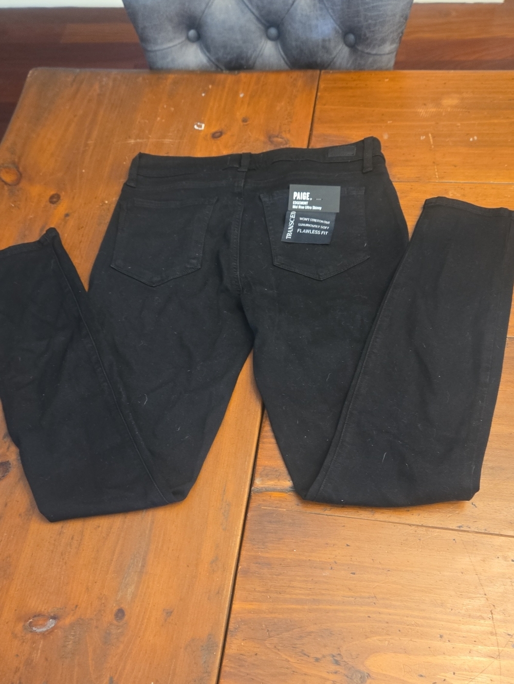 PAIGE edgemont Transend Black Skinny Jeans - Size 29